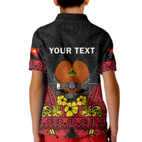 Personalised Independence Day Papua New Guinea Kid Polo Shirt PNG Bird of Paradise 48th Anniversary - Wonder Print Shop