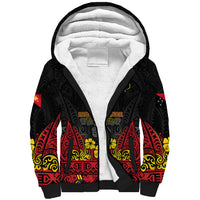 Personalised Independence Day Papua New Guinea Sherpa Hoodie PNG Bird of Paradise 48th Anniversary - Wonder Print Shop