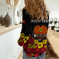 Personalised Independence Day Papua New Guinea Women Casual Shirt PNG Bird of Paradise 48th Anniversary - Wonder Print Shop
