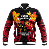 Polynesian Pride Independence PNG Baseball Jacket Papua New Guinea Since 1975 - Wonder Print Shop