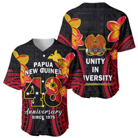 Polynesian Pride Independence PNG Baseball Jersey Papua New Guinea Since 1975 - Wonder Print Shop