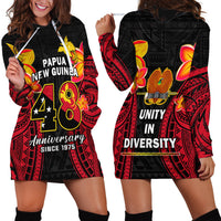 Polynesian Pride Independence PNG Hoodie Dress Papua New Guinea Since 1975 - Wonder Print Shop