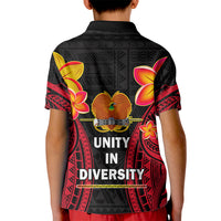 Polynesian Pride Independence PNG Kid Polo Shirt Papua New Guinea Since 1975 - Wonder Print Shop