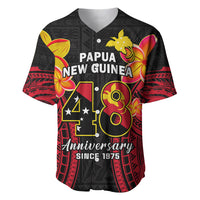 Personalised Independence PNG Baseball Jersey Papua New Guinea Since 1975 - Wonder Print Shop