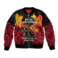Personalised Independence PNG Bomber Jacket Papua New Guinea Since 1975 - Wonder Print Shop