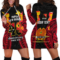 Personalised Independence PNG Hoodie Dress Papua New Guinea Since 1975 - Wonder Print Shop