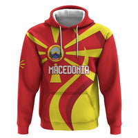 Macedonia National Day Hoodie Makedonija Flag Curves Style