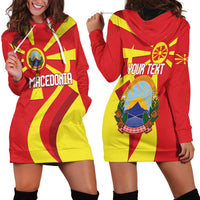 Macedonia National Day Hoodie Dress Makedonija Flag Curves Style