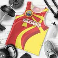Macedonia National Day Men Tank Top Makedonija Flag Curves Style