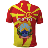 Macedonia National Day Polo Shirt Makedonija Flag Curves Style