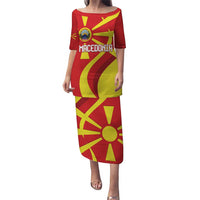 Macedonia National Day Puletasi Makedonija Flag Curves Style