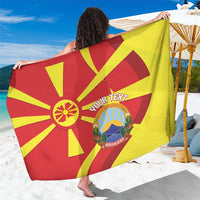 Macedonia National Day Sarong Makedonija Flag Curves Style