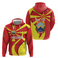 Macedonia National Day Zip Hoodie Makedonija Flag Curves Style