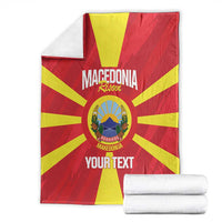 Custom Macedonia Football Blanket Risovi Napred Makedonija
