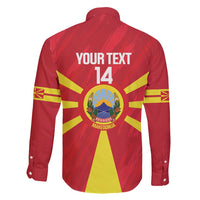 Custom Macedonia Football Family Matching Long Sleeve Bodycon Dress and Hawaiian Shirt Risovi Napred Makedonija