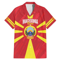 Custom Macedonia Football Family Matching Mermaid Dress and Hawaiian Shirt Risovi Napred Makedonija