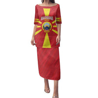 Custom Macedonia Football Family Matching Puletasi and Hawaiian Shirt Risovi Napred Makedonija