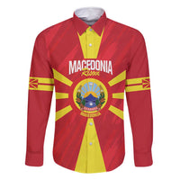 Custom Macedonia Football Family Matching Tank Maxi Dress and Hawaiian Shirt Risovi Napred Makedonija