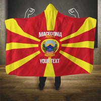 Custom Macedonia Football Hooded Blanket Risovi Napred Makedonija