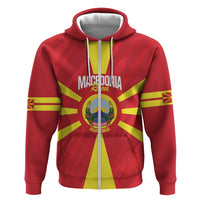 Custom Macedonia Football Hoodie Risovi Napred Makedonija