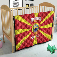Custom Macedonia Football Quilt Risovi Napred Makedonija