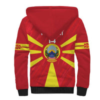Custom Macedonia Football Sherpa Hoodie Risovi Napred Makedonija