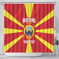 Custom Macedonia Football Shower Curtain Risovi Napred Makedonija