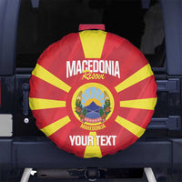 Custom Macedonia Football Spare Tire Cover Risovi Napred Makedonija