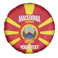 Custom Macedonia Football Spare Tire Cover Risovi Napred Makedonija