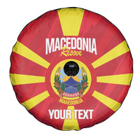 Custom Macedonia Football Spare Tire Cover Risovi Napred Makedonija