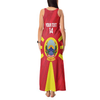Custom Macedonia Football Tank Maxi Dress Risovi Napred Makedonija
