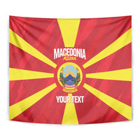 Custom Macedonia Football Tapestry Risovi Napred Makedonija