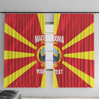 Custom Macedonia Football Window Curtain Risovi Napred Makedonija