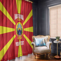 Custom Macedonia Football Window Curtain Risovi Napred Makedonija