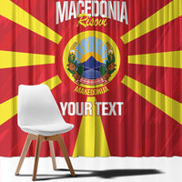 Custom Macedonia Football Window Curtain Risovi Napred Makedonija