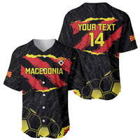 Custom Macedonia Football Baseball Jersey Go Champions Risovi