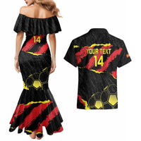 Custom Macedonia Football Couples Matching Mermaid Dress and Hawaiian Shirt Go Champions Risovi