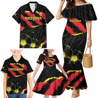 Custom Macedonia Football Family Matching Mermaid Dress and Hawaiian Shirt Go Champions Risovi
