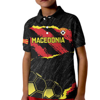 Custom Macedonia Football Kid Polo Shirt Go Champions Risovi