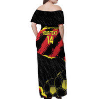Custom Macedonia Football Off Shoulder Maxi Dress Go Champions Risovi