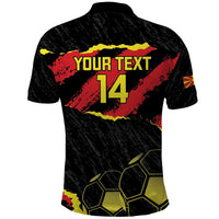 Custom Macedonia Football Polo Shirt Go Champions Risovi
