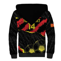 Custom Macedonia Football Sherpa Hoodie Go Champions Risovi
