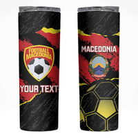 Custom Macedonia Football Skinny Tumbler Go Champions Risovi