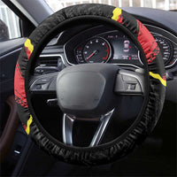 Macedonia Football Steering Wheel Cover Go Champions Risovi