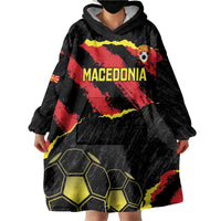 Custom Macedonia Football Wearable Blanket Hoodie Go Champions Risovi