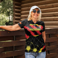 Custom Macedonia Football Women Polo Shirt Go Champions Risovi