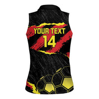 Custom Macedonia Football Women Sleeveless Polo Shirt Go Champions Risovi