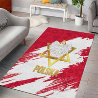 Jewish Festival Poland Area Rug Polska Eagle Star Of David