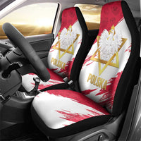 Jewish Festival Poland Car Seat Cover Polska Eagle Star Of David