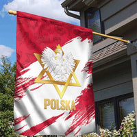 Jewish Festival Poland Garden Flag Polska Eagle Star Of David